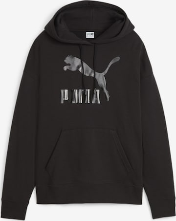 Sweat-shirt 'Classics' PUMA en noir : devant