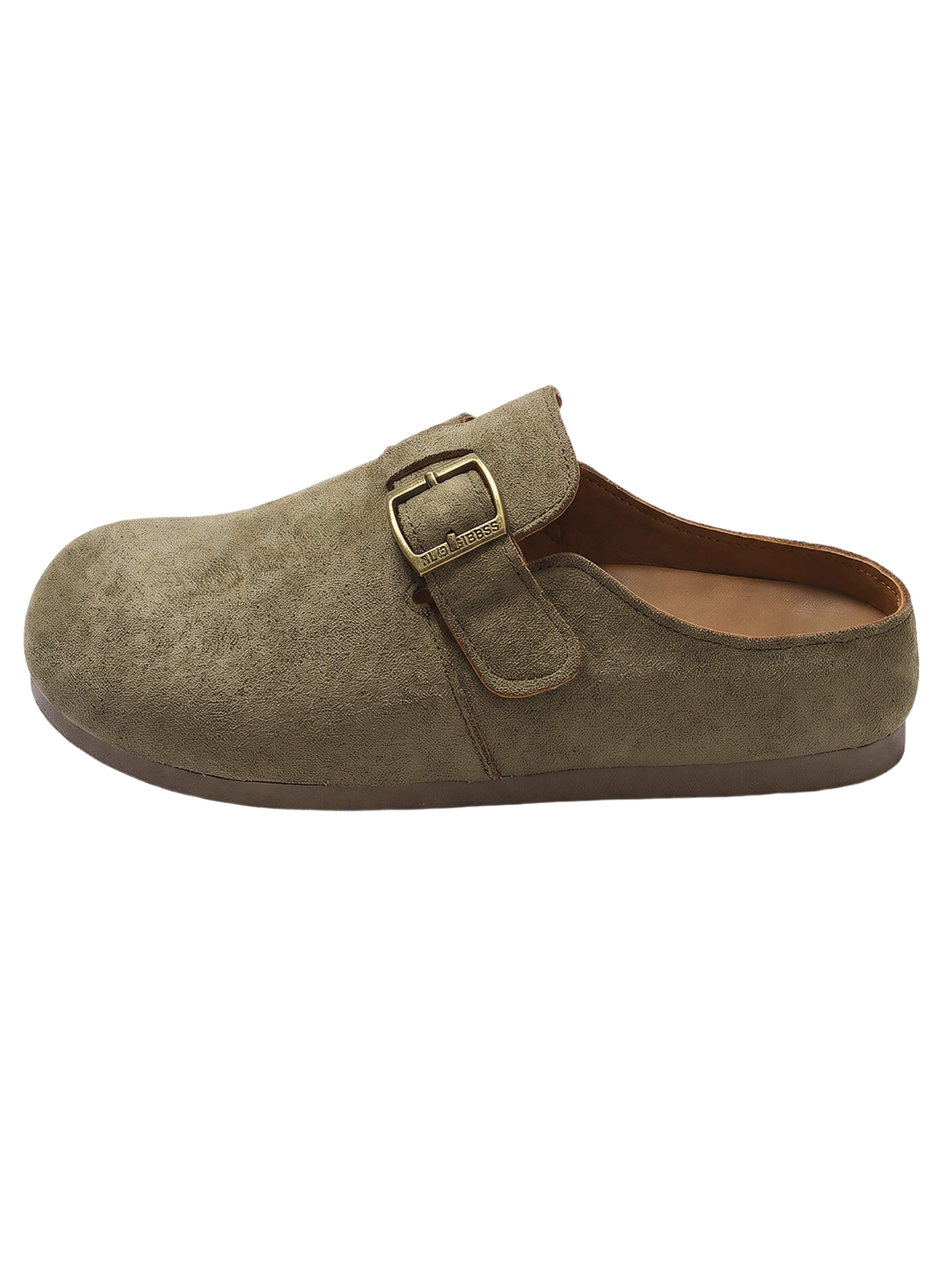 BONVERANO Mules in Green: front