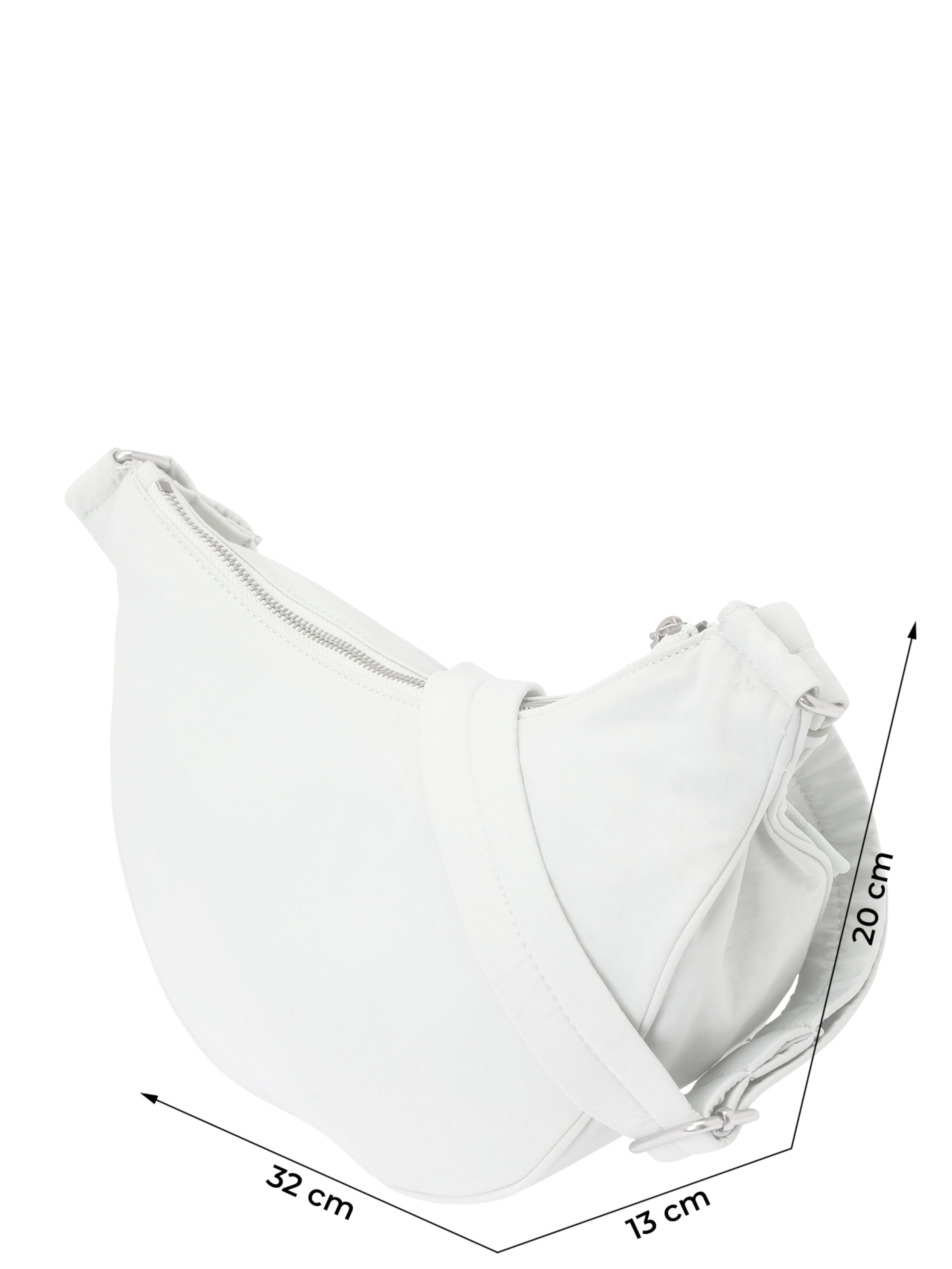 Calvin Klein Skuldertaske 'LUNA' i sølvgrå, Produktvisning