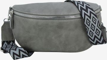 Jennifer Jones Gürteltasche in Grau: Vorderseite