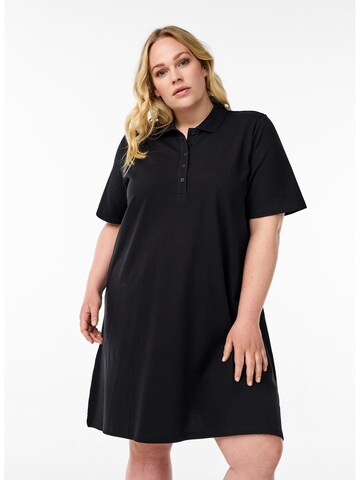 Zizzi Shirt dress 'Casila' in Black: front