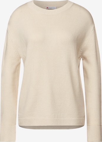 STREET ONE Свитер в Бежевый: спереди
