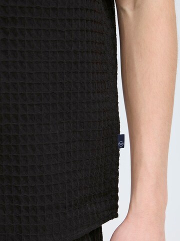 Kronstadt Comfort fit Overhemd 'Earnest' in Zwart