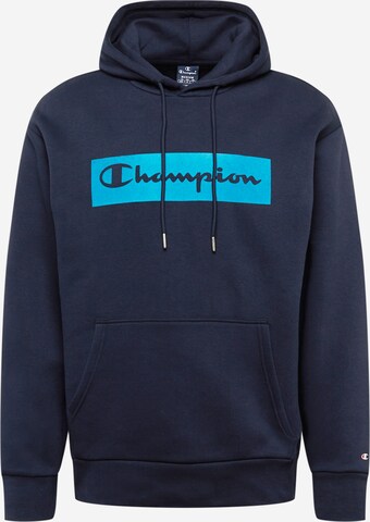 Champion Authentic Athletic Apparel Mikina – modrá: přední strana