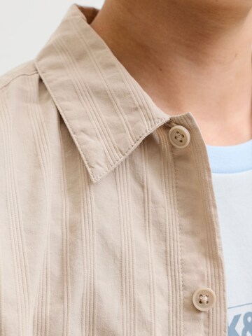 Jack & Jones Junior Comfort Fit Hemd in Beige
