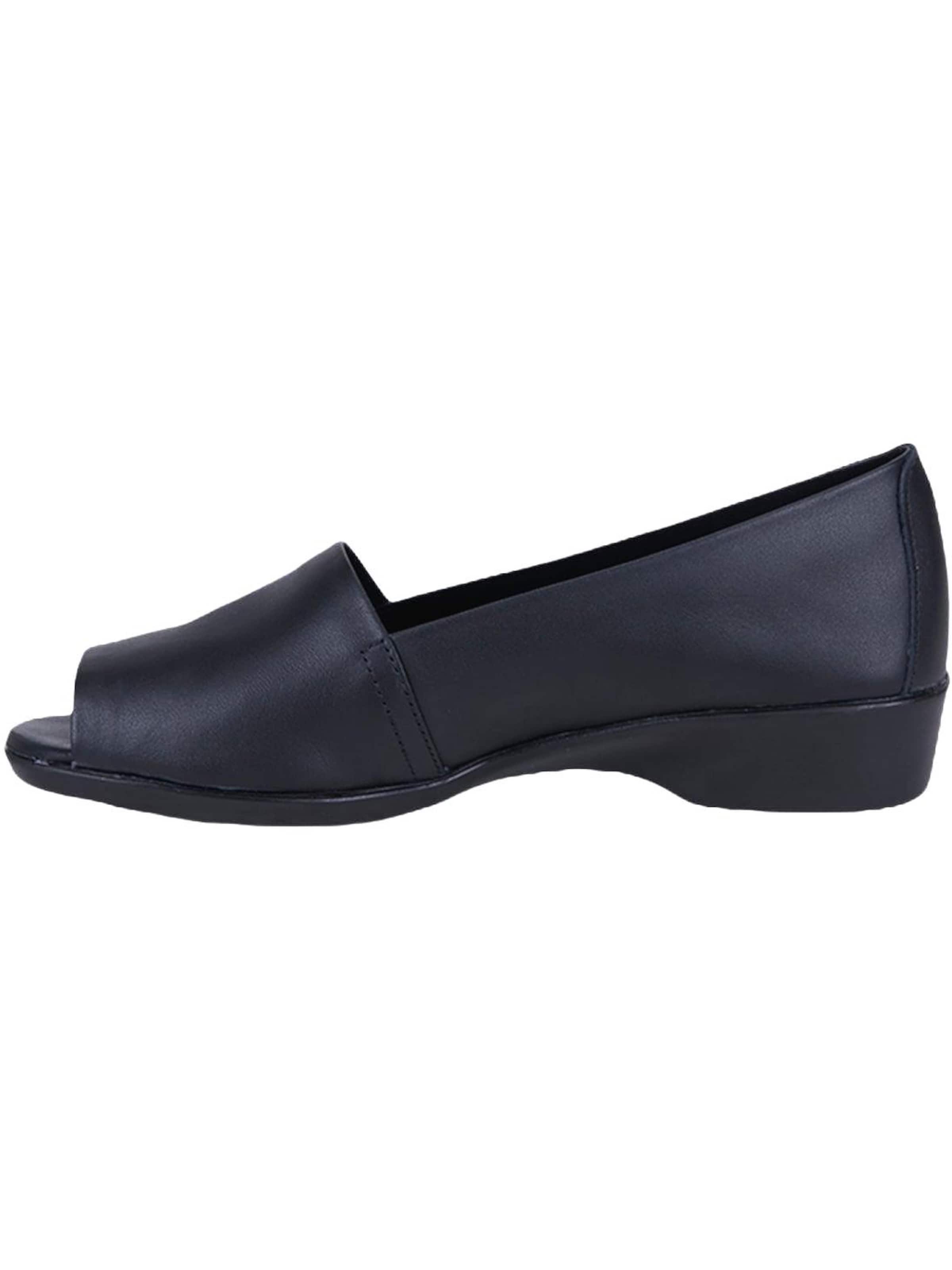 Desa - Zapatillas 'DESA Damen DesaComfort Zehenfreie Alltagsschuhe aus Leder' en negro