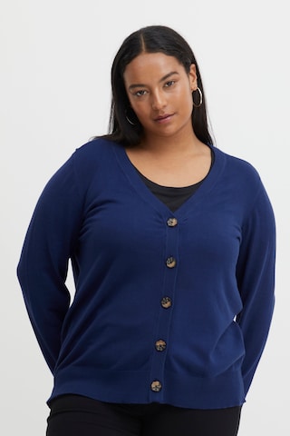 Fransa Knit Cardigan 'BLUME' in Blue: front