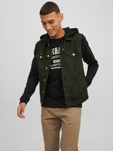 JACK & JONES سترة غير رسمية 'TALVIN' بلون أخضر: الأمام