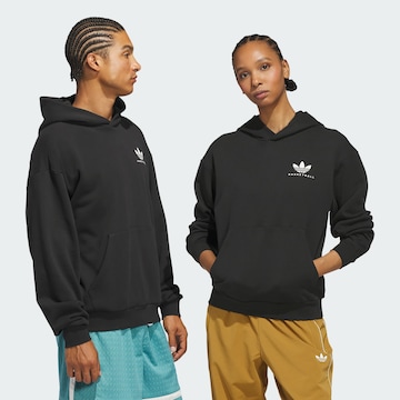 ADIDAS ORIGINALS Sweatshirt in Zwart: voorkant