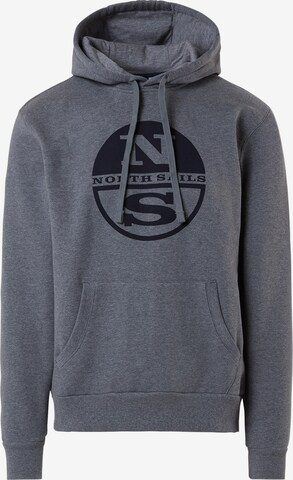 Sweat-shirt North Sails en gris : devant