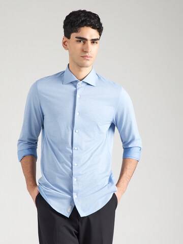 Michael Kors Slim fit Overhemd in Blauw: voorkant