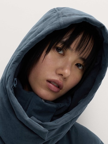 Marks & Spencer Winterjas in Blauw: voorkant
