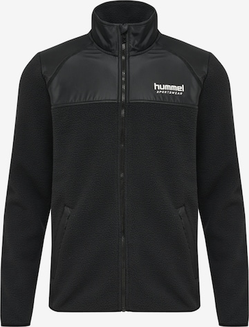 Hummel Fleece jas 'Charley' in Zwart: voorkant