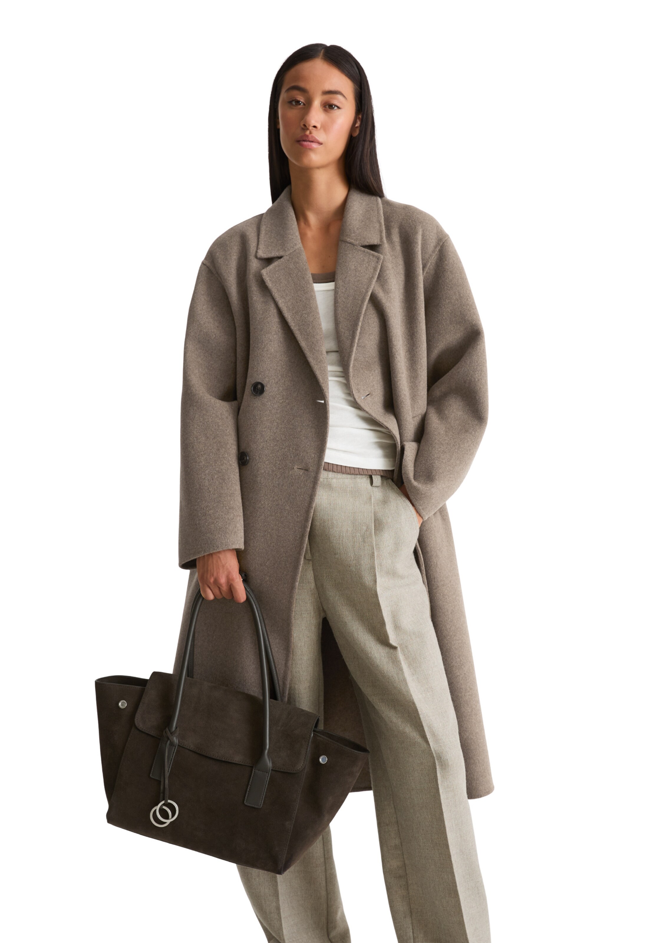 Marc O'Polo Shopper 'Gaby' in Brown: front