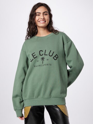 RAIINE Sweatshirt in Groen: voorkant