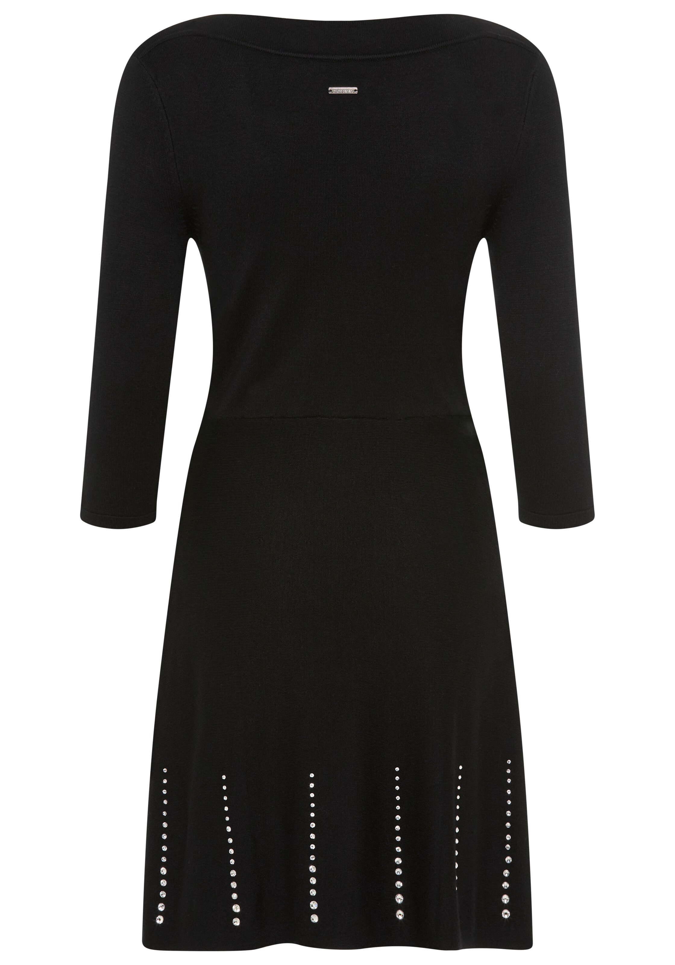 Bruno Banani LM Strickkleid in Schwarz