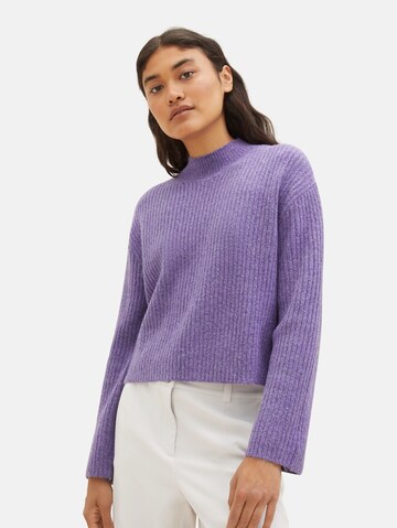 TOM TAILOR DENIM Sweater in Purple