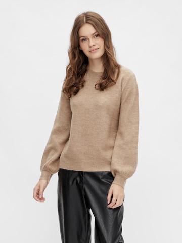 PIECES Sweater 'Perla' in Brown: front