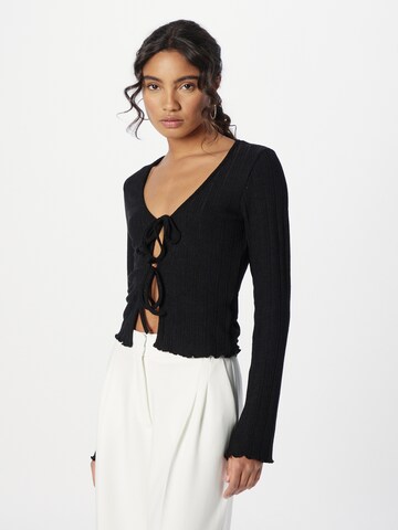 Cardigan 'Mina' Gina Tricot en noir : devant