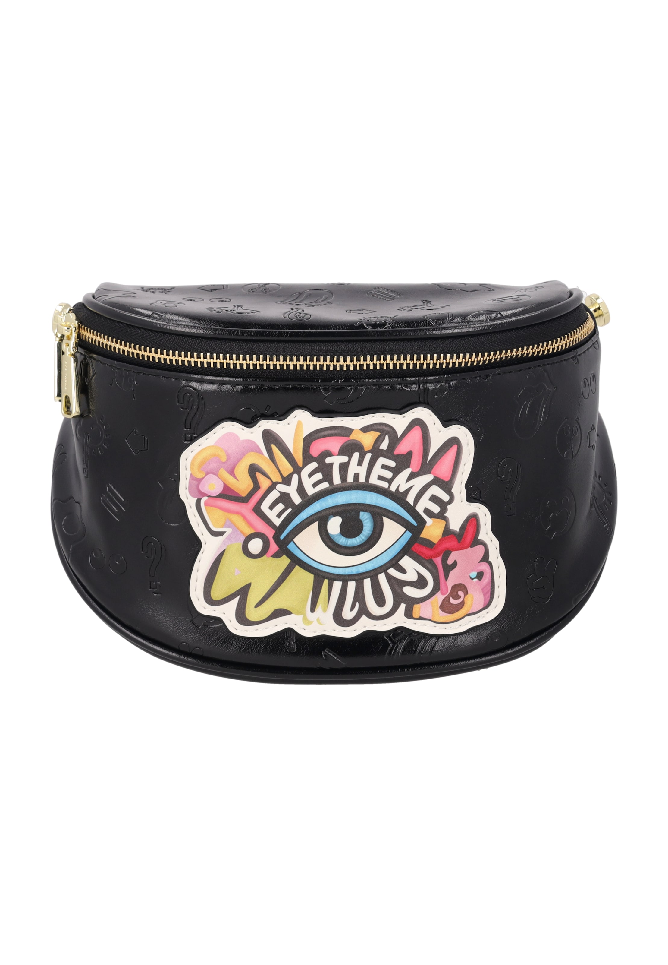 MYMO - Bolso de hombro 'Pop Eyetheme' en negro: frente