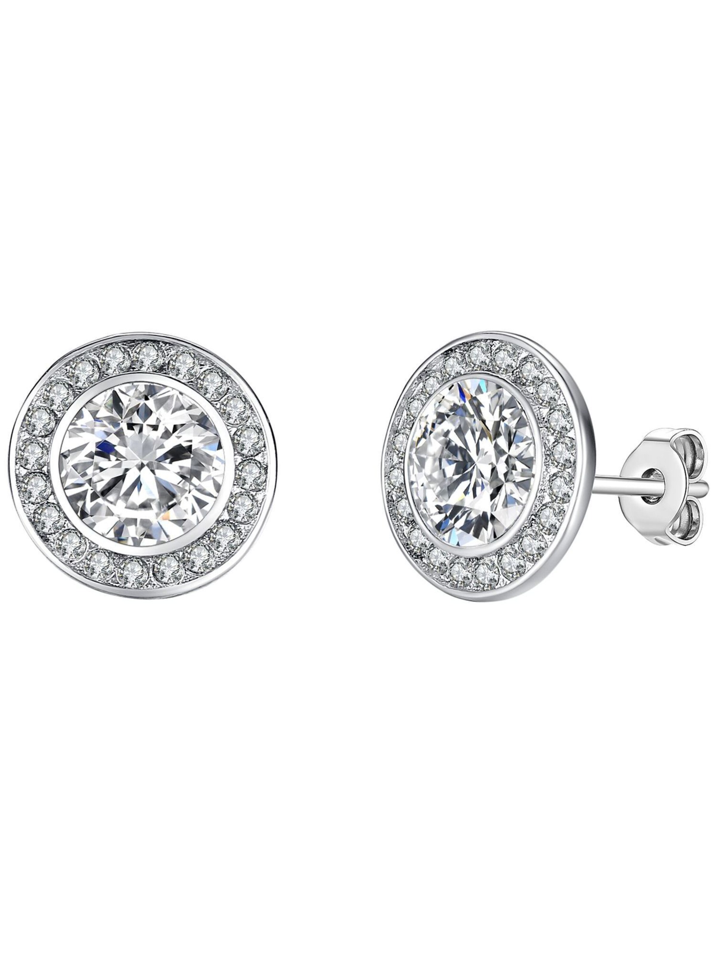 Lulu & Jane Earrings in Silver: front