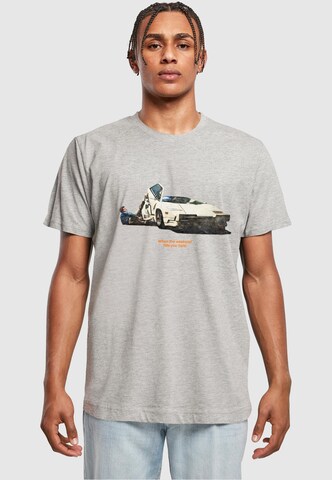 Mister Tee Shirt 'Weekend Wolf' in Grey: front
