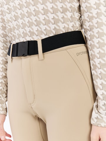 PROTEST Slimfit Sportbroek 'PRTBABOU' in Bruin