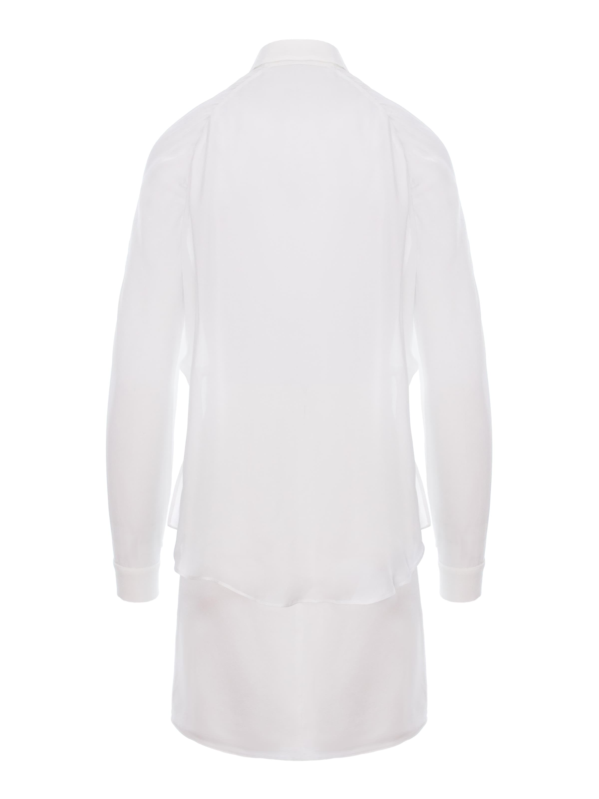 Abito 'Gathered Raglan' di AVENUE N°29 in bianco