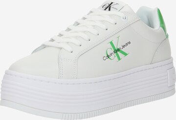 Sneaker low de la Calvin Klein Jeans pe alb: față