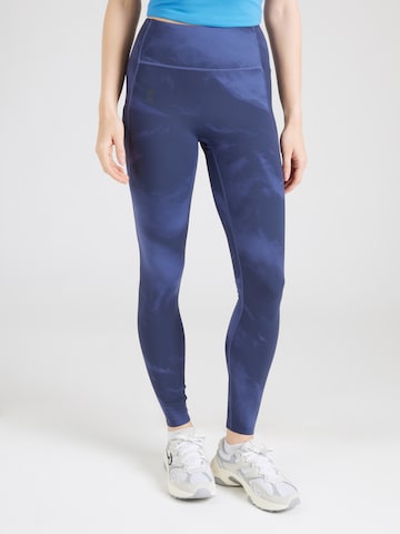 On Skinny Sporthose 'Studio' in Blau: Vorderseite