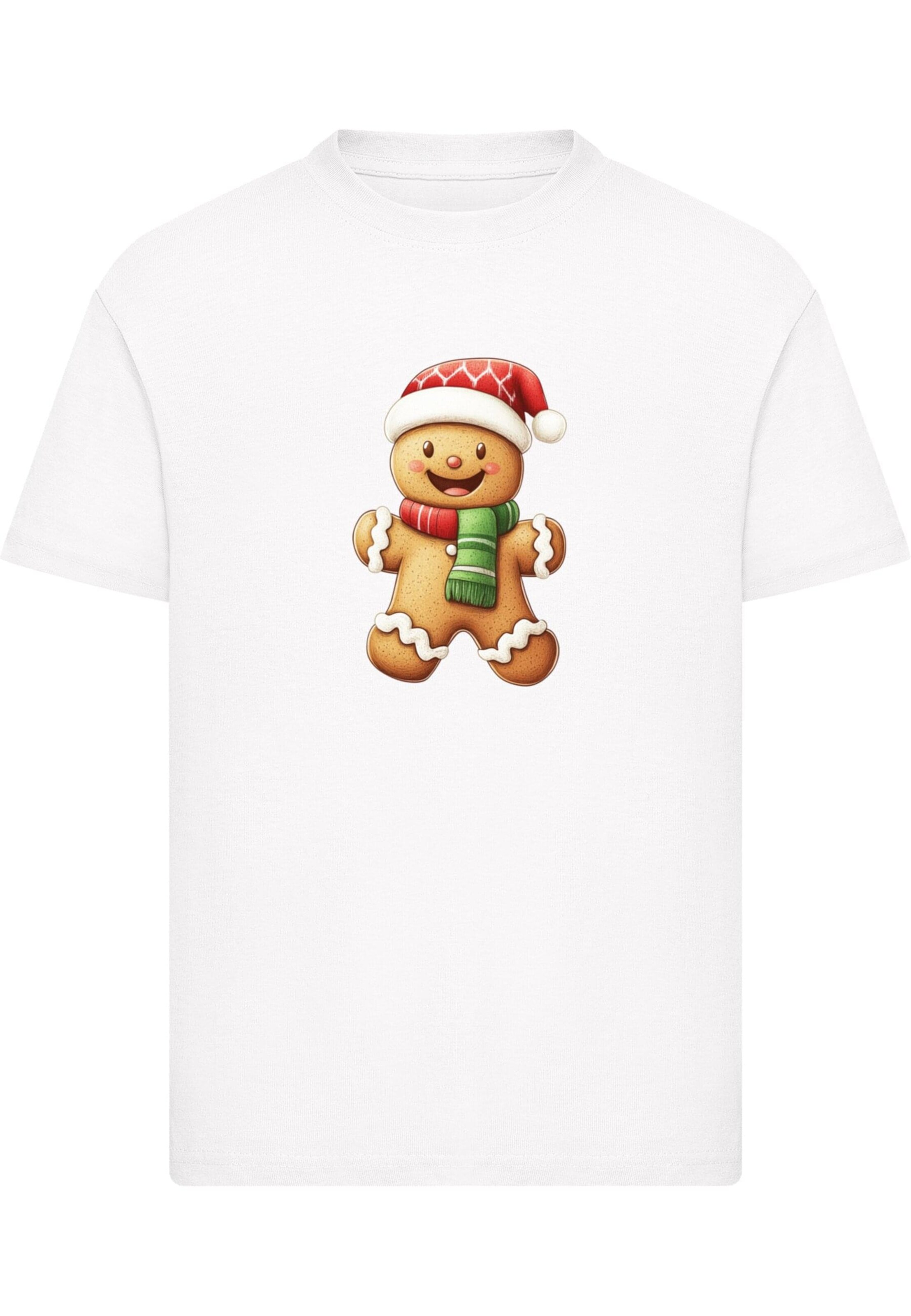 T-Shirt 'Christmas Ginger' Merchcode en blanc : devant
