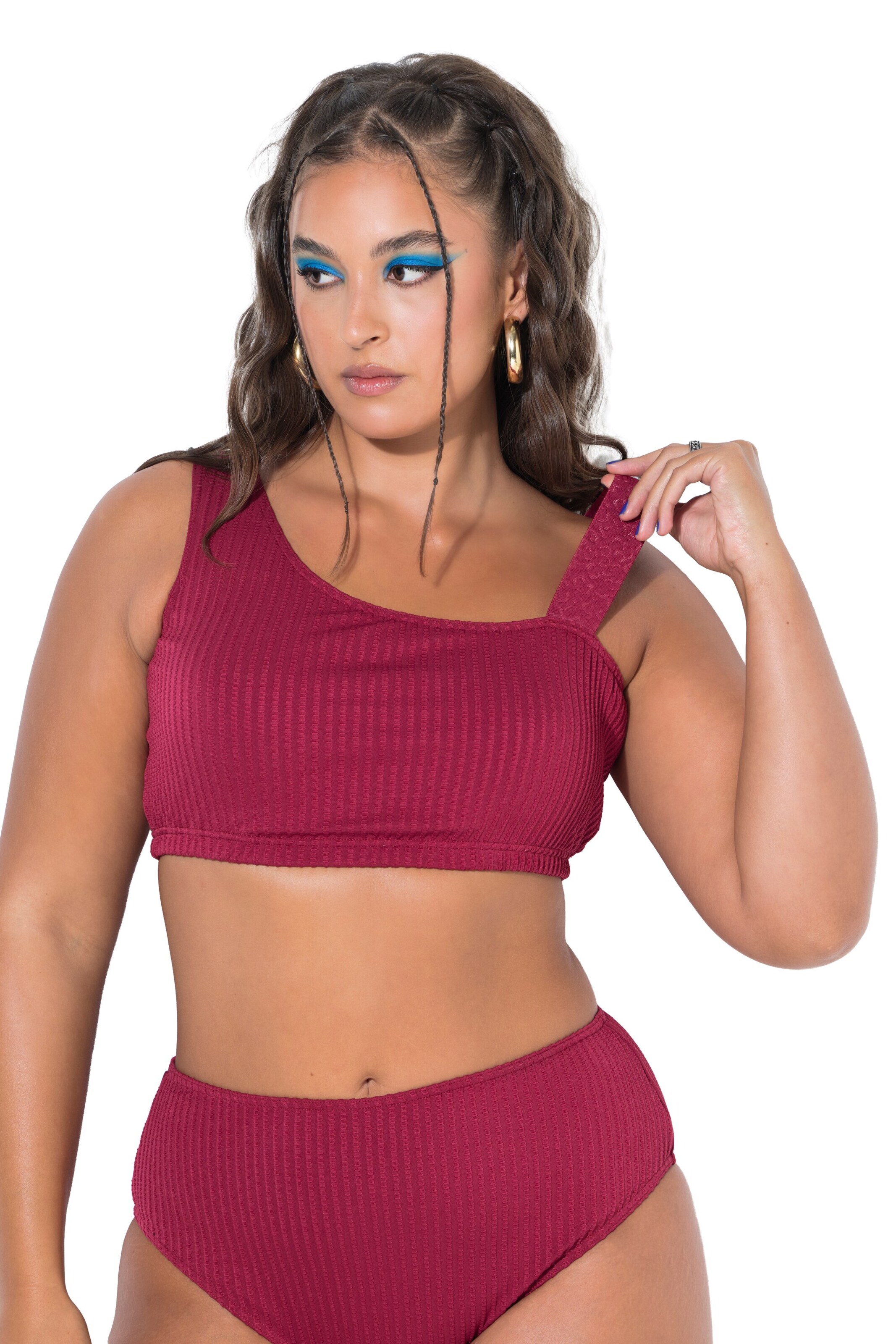 Studio Untold Bralette Bra in Red: front