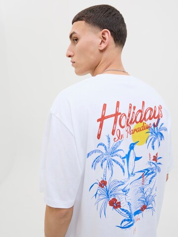 JACK & JONES Футболка 'JORWOWIE' в Белый