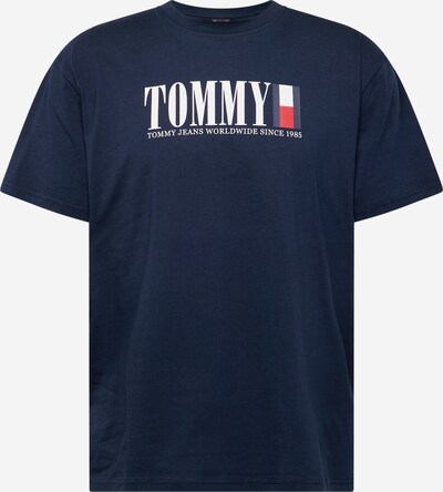 Tricou Tommy Jeans pe albastru marin / roșu / alb, Vizualizare produs