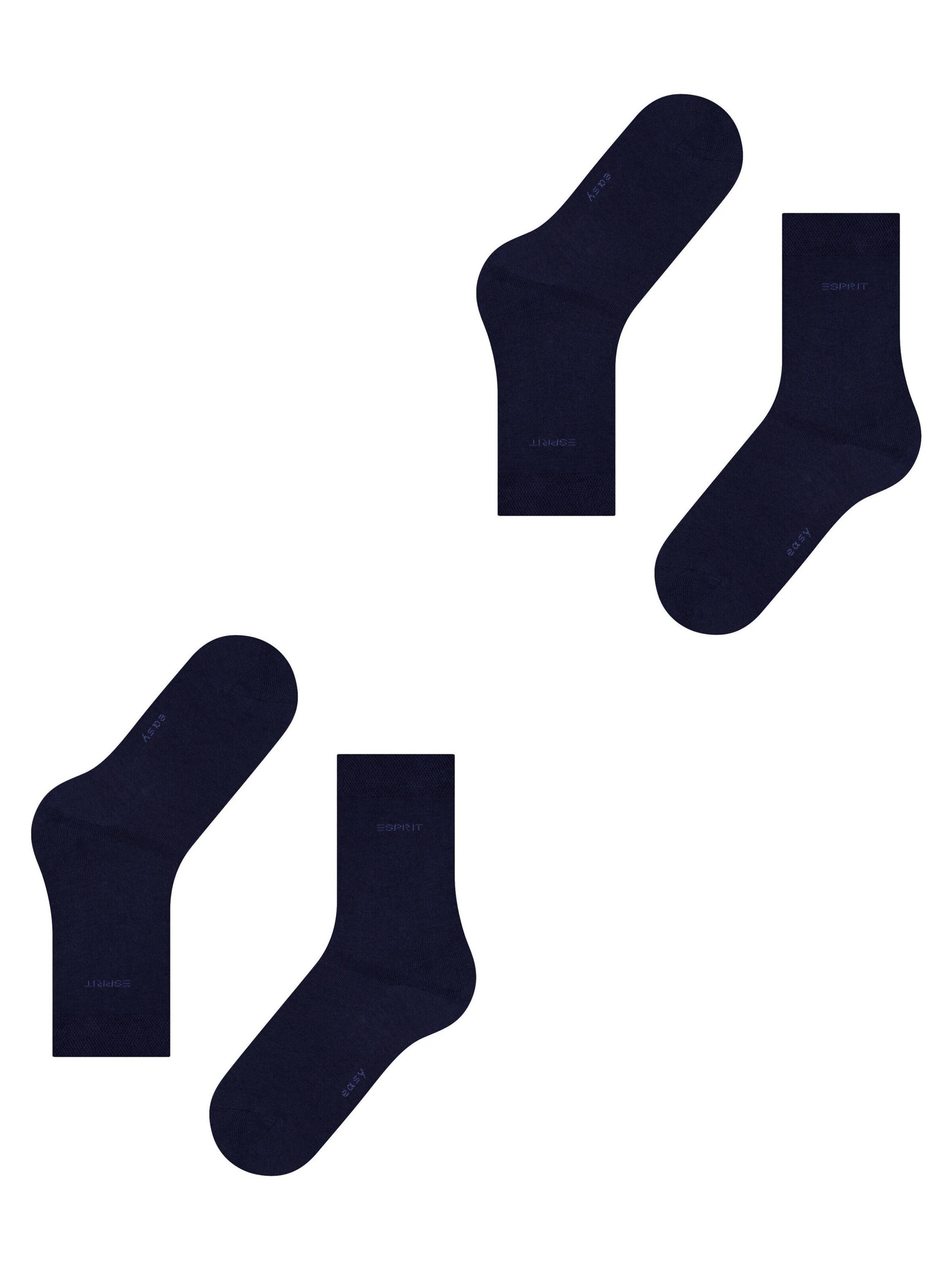 ESPRIT Socken 'Basic Easy 2-Pack'‌‌‌‌‌‌‌ in Blau