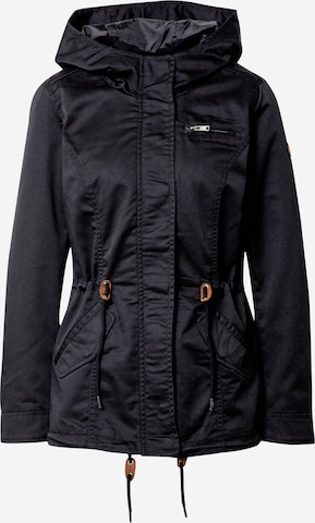 Parka mi-saison 'Lorca' ONLY en noir : devant