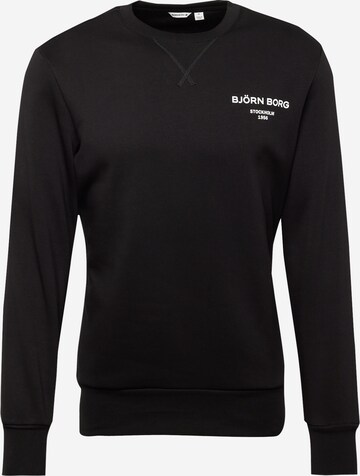 BJÖRN BORG Sportsweatshirt 'ESSENTIAL' i sort: forside