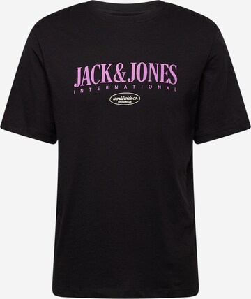 JACK & JONES Póló 'LUCCA' - fekete: elől