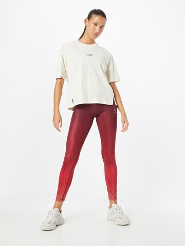 ODLO Skinny Workout Pants 'Zeroweight' in Red