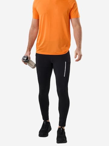 SWEDEMOUNT Skinny Sportbroek 'Core' in Zwart: voorkant