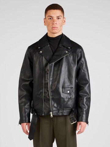 TOPMAN Between-Season Jacket in Black: front