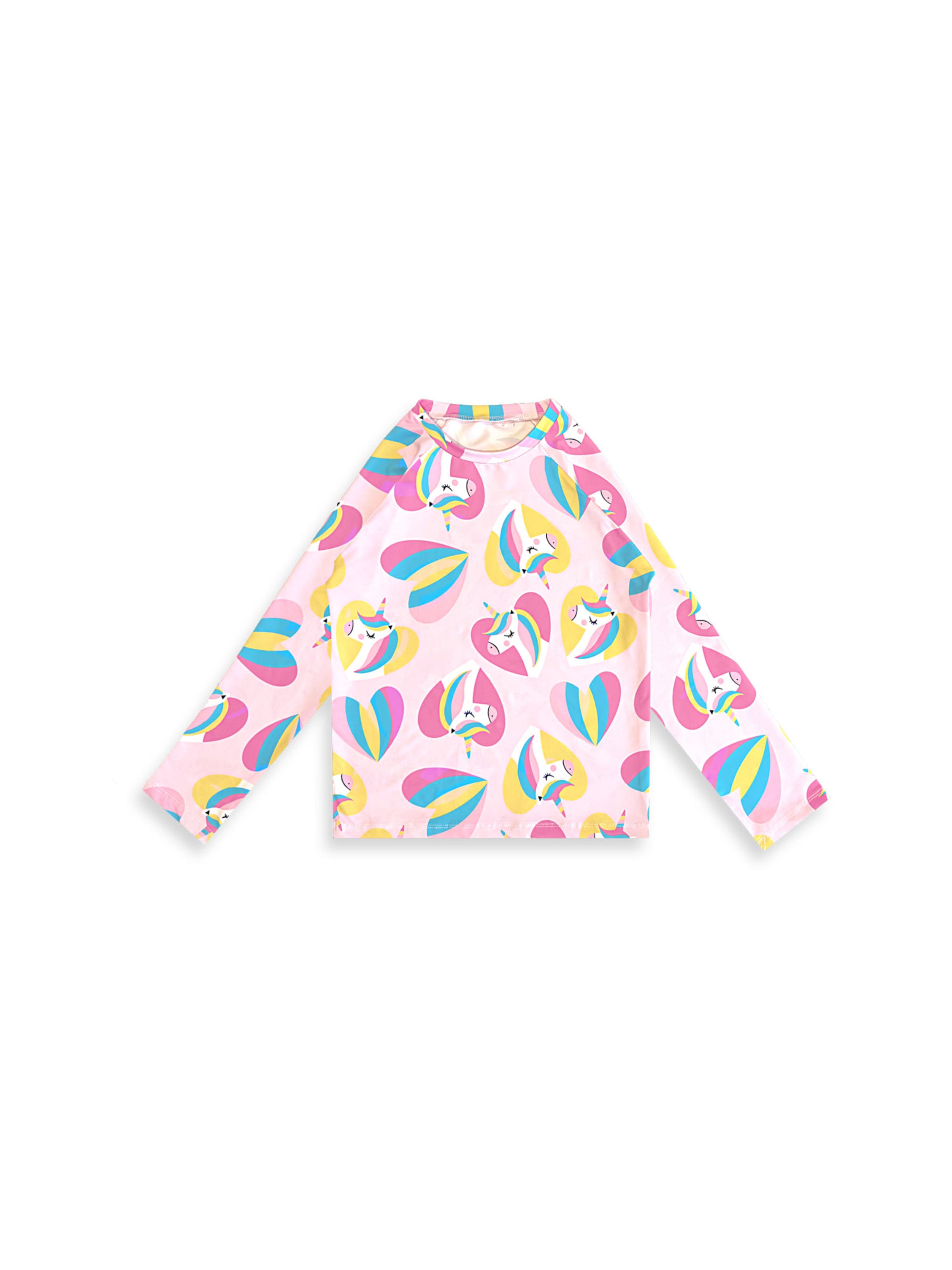 Denokids UV protection in Pink: front
