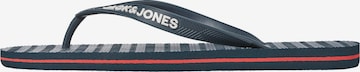 JACK & JONES - Sandalias de dedo en azul: frente