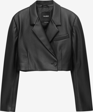 Pull&Bear Blazer | črna barva: sprednja stran