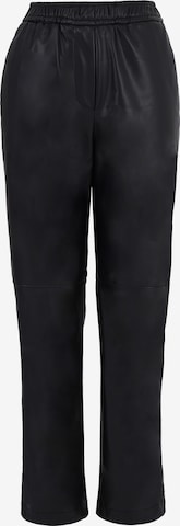 Effilé Pantalon 'Rouna' FRESHLIONS en noir : devant