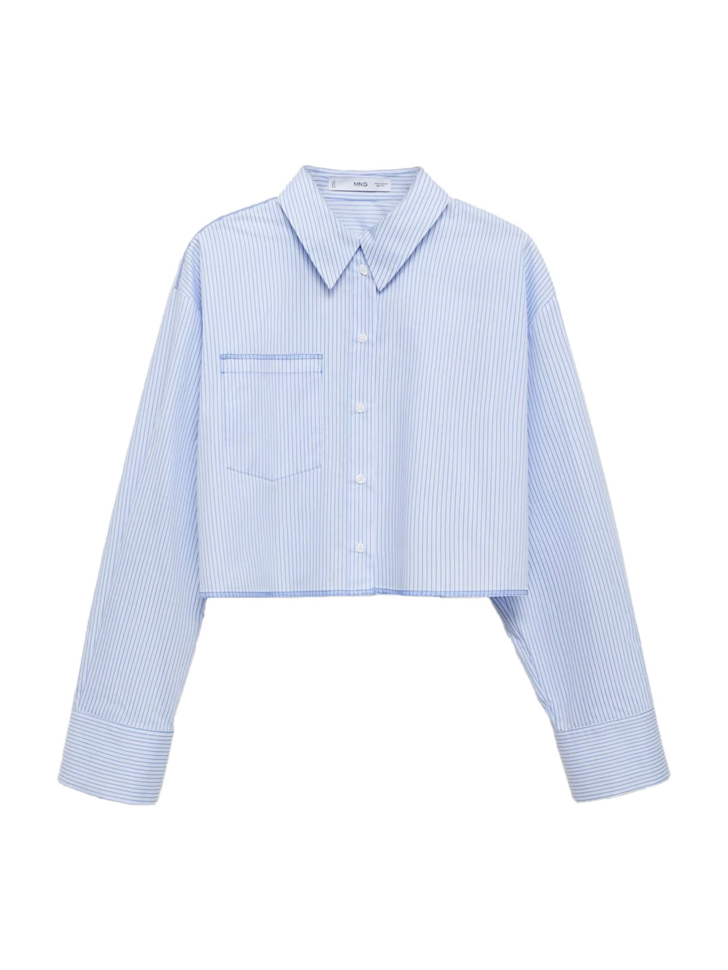 MANGO Bluse 'CUTTY' i blå: forside