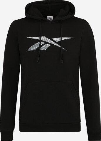 ReebokSportska sweater majica - crna boja: prednji dio