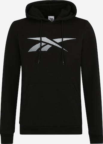 Reebok - Sweatshirt de desporto em preto: frente