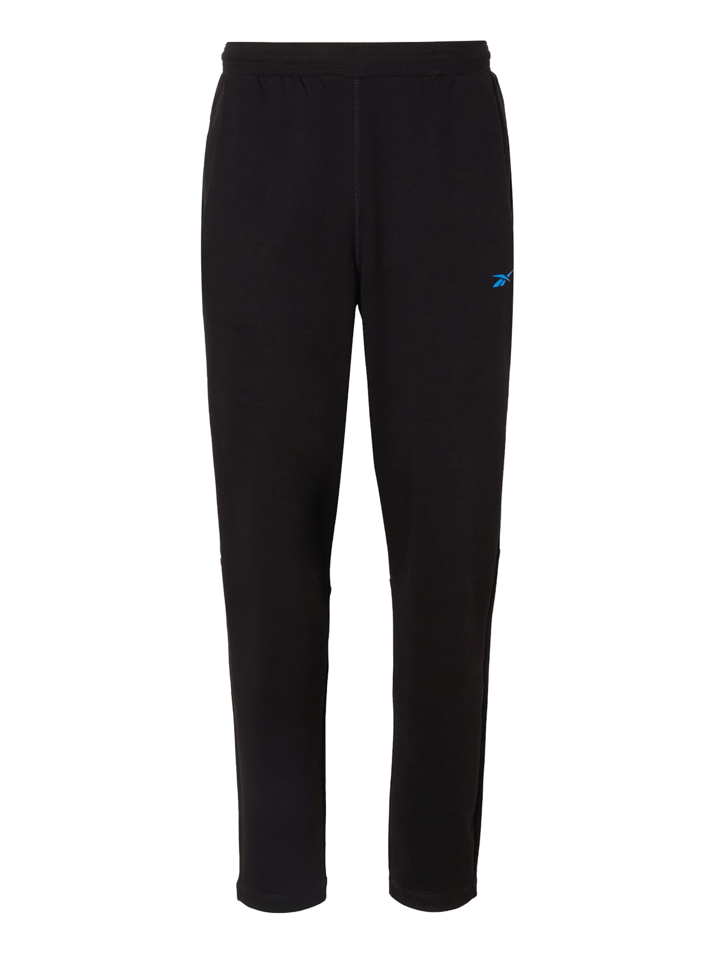 Reebok Zúžený Sportovní kalhoty 'ATHLETE' – černá: přední strana