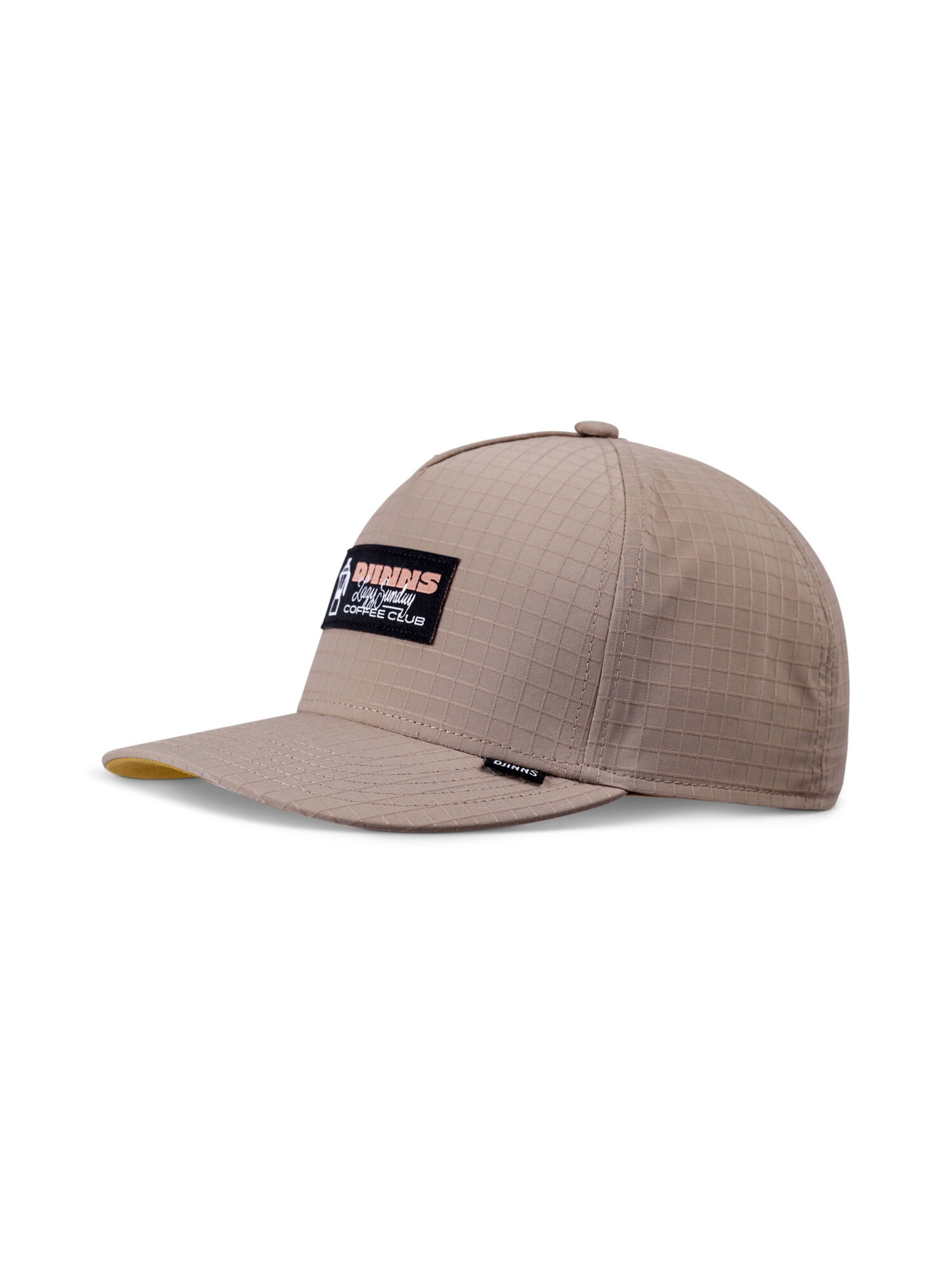 DJINNS Cap 'Sunday Coffee RipStop' in Grey: front